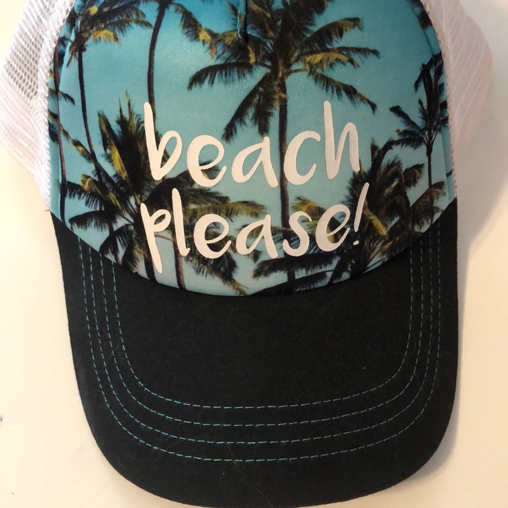 “beach please!” Justice Girls Hat